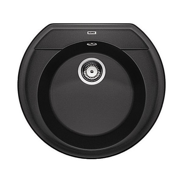 Chiuveta bucatarie Blanco RONDOVAL 45 ANTRACIT SILGRANIT reversibila rotunda cu montare clasica pe blat