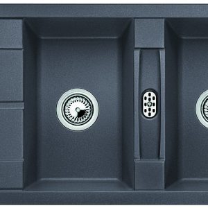 Chiuveta-bucatarie-BLANCO-METRA-8-S-SILGRANIT-GRI-PIATRA-reversibila