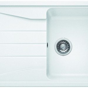 Chiuveta-bucatarie-BLANCO-SONA-45-S-SILGRANIT-ALB-reversibila-incorporabila