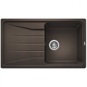 Chiuveta-bucatarie-BLANCO-SONA-5-S-SILGRANIT-CAFEA-reversibila-incorporabila