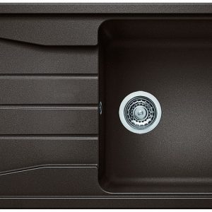 Chiuveta-bucatarie-BLANCO-SONA-XL-6-S-SILGRANIT-CAFEA-reversibila-incorporabila