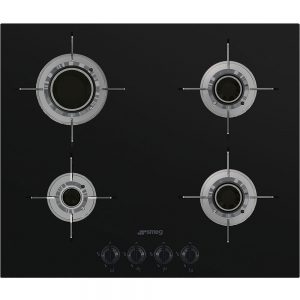 Plita-pe-gaz-Smeg-PVL664CN-sticla-neagra-iak.ro
