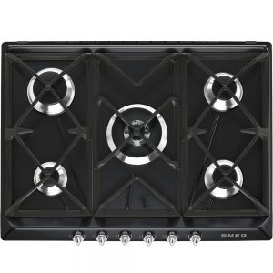 Plita-pe-gaz-Smeg-SR975NGH-neagra-incastrabila-iak.ro