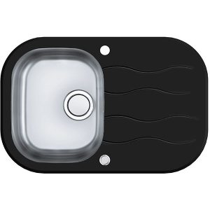 Chiuveta-Alveus-WAVE-20-Up-sticla-neagra-1123814-iak.ro