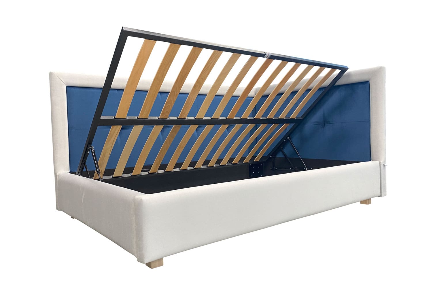 Mecanism de ridicare somiera pentru paturi tapitate la comanda cu box lada sistem iak.ro